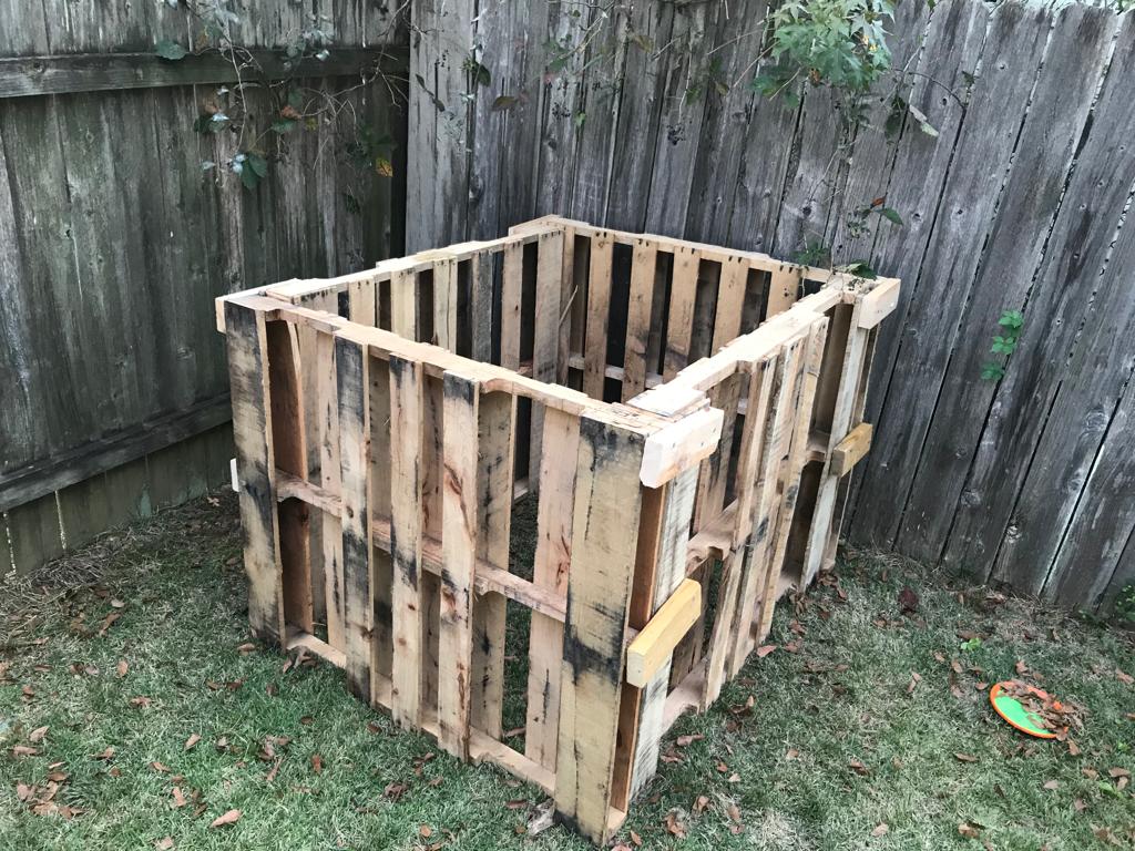 She Built a Simple Compost Bin from Pallets | The Survival Gardener